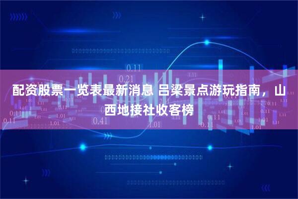 配资股票一览表最新消息 吕梁景点游玩指南，山西地接社收客榜